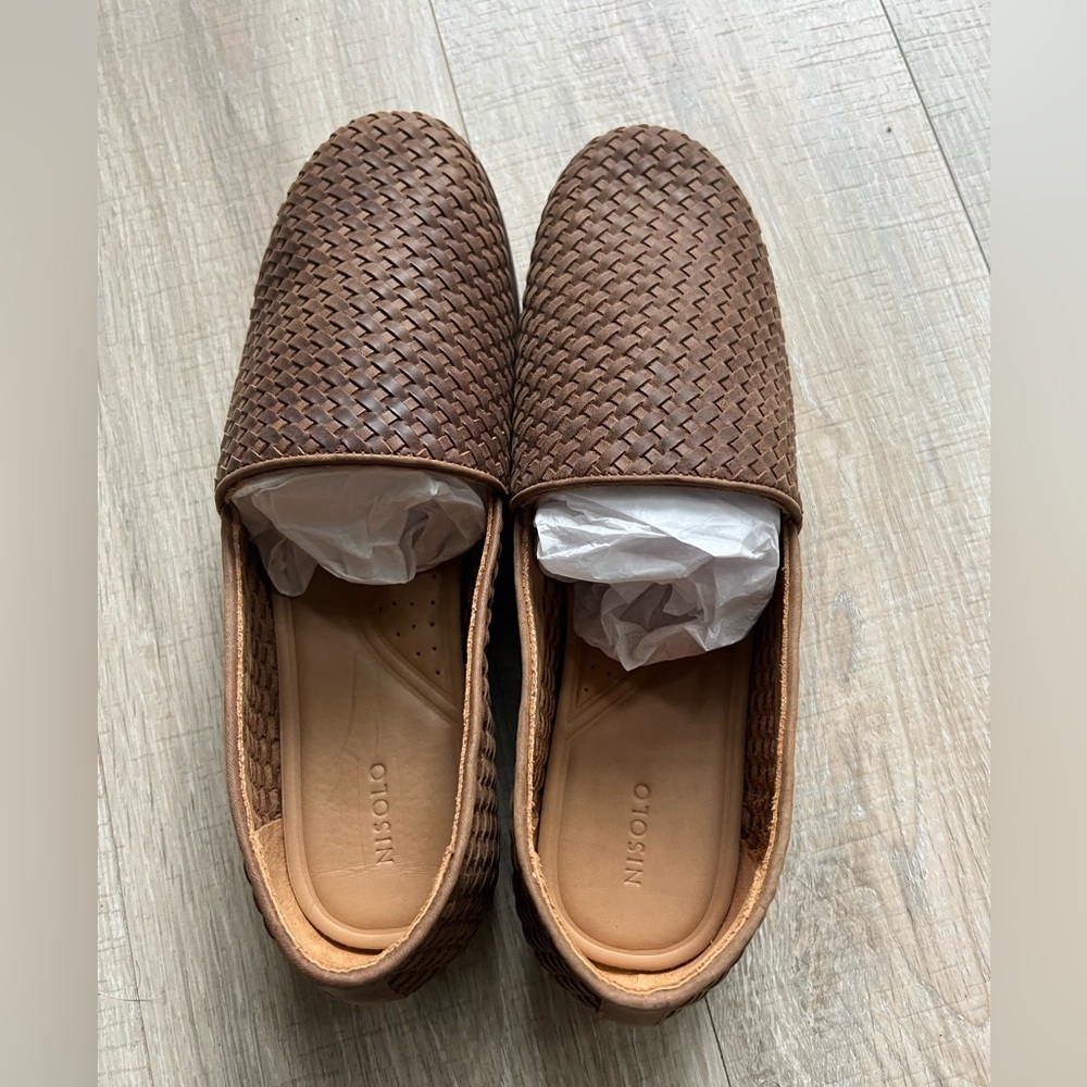 New Nisolo Alejandro woven Slip On tobacco brown - Picture 5 of 11